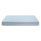 Materasso per Culla e Letto per Bambini, Rigido, Bianco/Blu, 1 Bambino