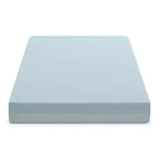 Materasso per Culla e Letto per Bambini, Rigido, Bianco/Blu, 1 Bambino