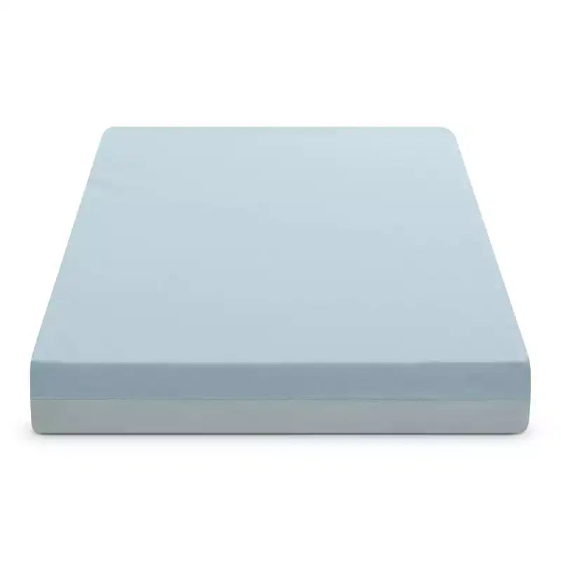 Materasso per Culla e Letto per Bambini, Rigido, Bianco/Blu, 1 Bambino