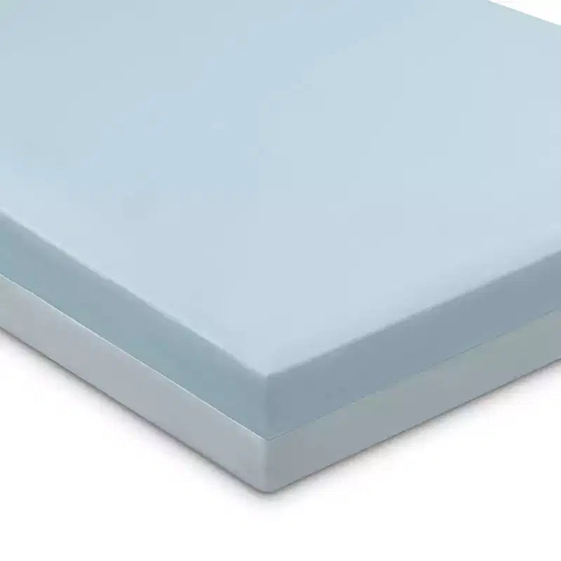 Materasso per Culla e Letto per Bambini, Rigido, Bianco/Blu, 1 Bambino