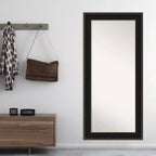Specchio a figura intera Espresso Wood da appoggio, singolo, 31,5" x 67,5"