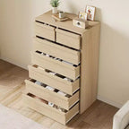 Cassettiera in legno a 5 o 7 cassetti, colore bianco anticato/legno – Uso singolo