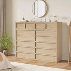 Cassettiera in legno a 5 o 7 cassetti, colore bianco anticato/legno – Uso singolo