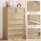 Cassettiera in legno a 5 o 7 cassetti, colore bianco anticato/legno – Uso singolo