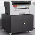 Metal Printer Stand with Storage, Mobile File Cabinet, Rolling Printer Table for Letter/Legal/A4 Size Files, Printer Stand on Wheels