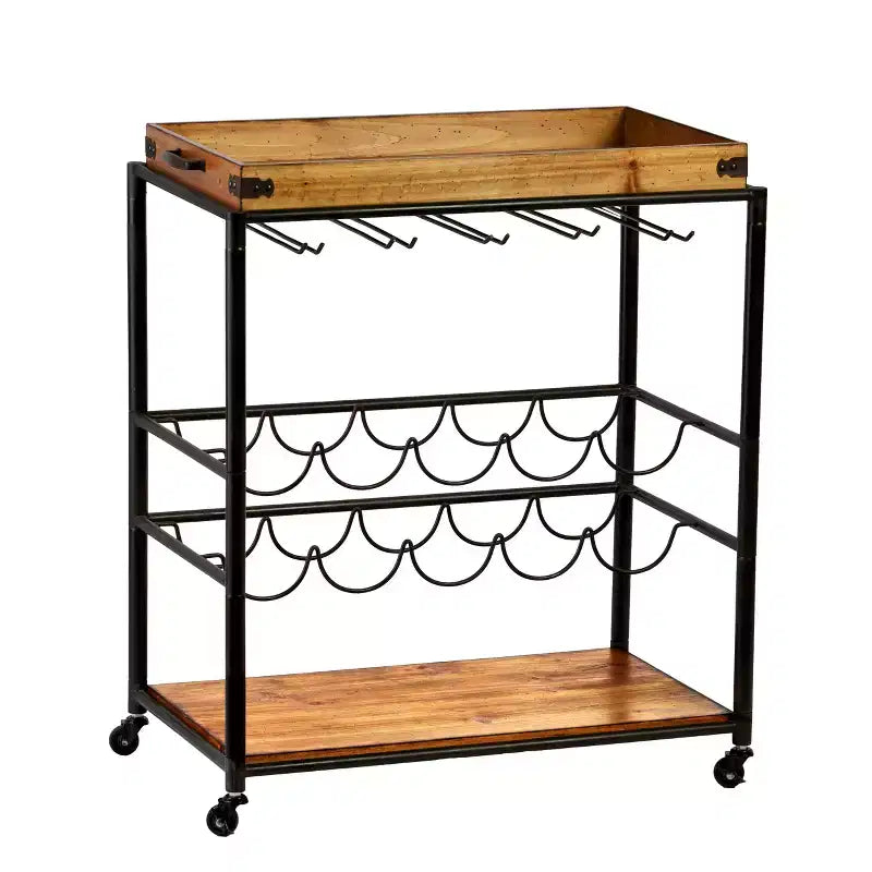 Mayson Bar Cart - Black - SEI