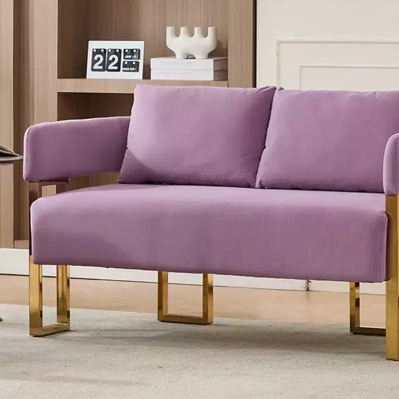 Poltrona imbottita in pile Teddy multicolore con struttura in metallo, seduta singola