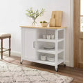 HomeStock 36 in.H Wood Composite Kitchen Islands for Modular Kitchen with 5 Shelves