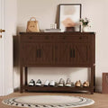 Sideboard Buffet Cabinet, Modern Farmhouse Coffee Bar Cabinet w/4 Doors, 2 Drawers & an Open Shelf, Wooden Console Table for Kitchen, Living Room
