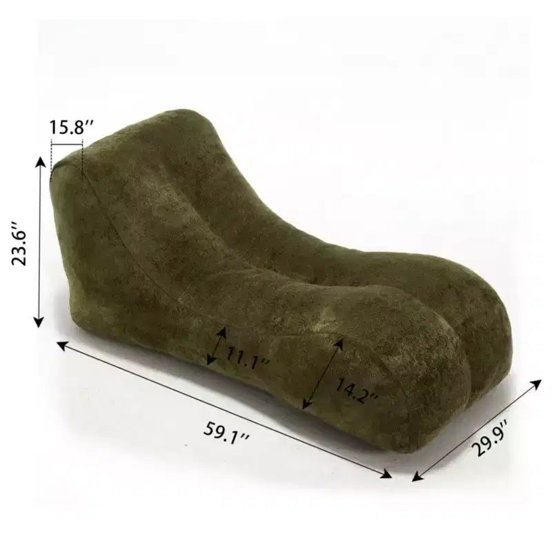 Poltrona Sacco, Divano Lounge da Pavimento, Seduta Singola – Nero / Marrone / Azzurro / Verde Oliva / Bianco