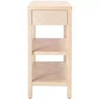 Console in Beige e Oro, Rettangolare, 1 Pezzo