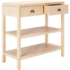 Console in Beige e Oro, Rettangolare, 1 Pezzo
