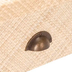 Console in Beige e Oro, Rettangolare, 1 Pezzo