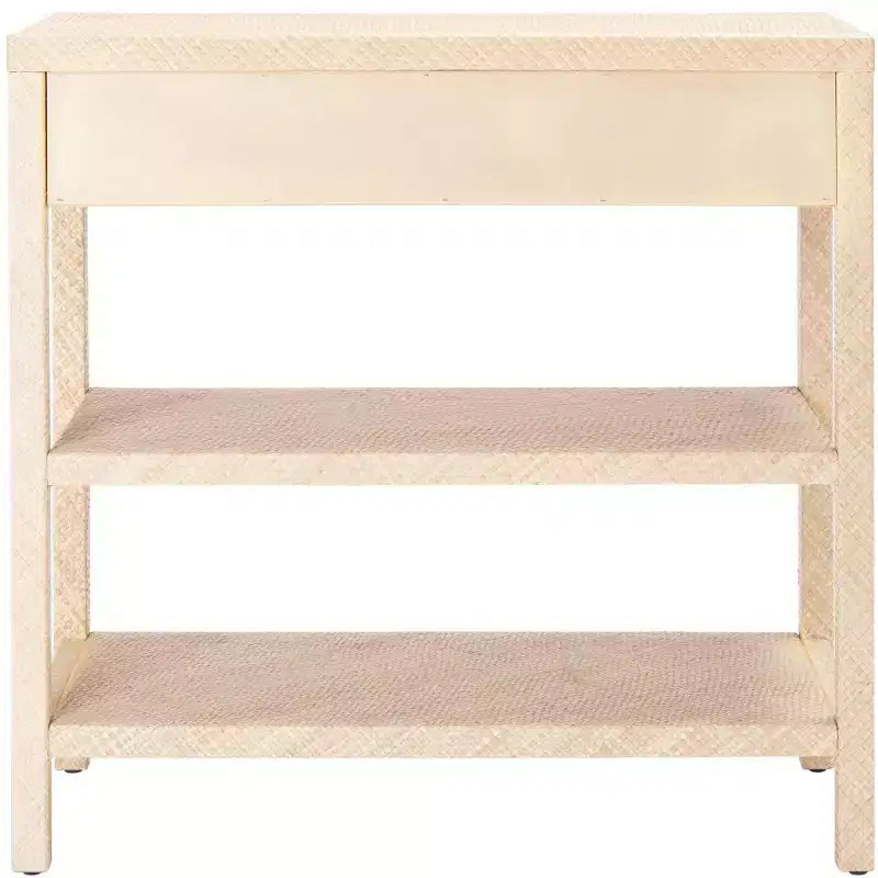 Console in Beige e Oro, Rettangolare, 1 Pezzo