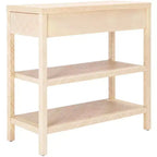 Console in Beige e Oro, Rettangolare, 1 Pezzo