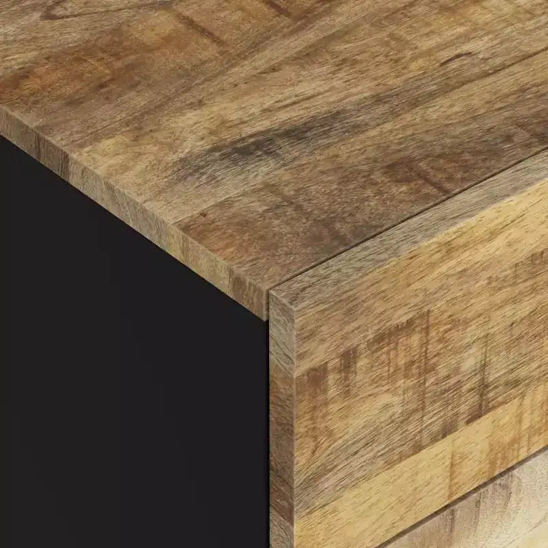Comodino in legno marrone/chiaro con cassetto, 1 persona