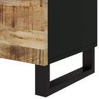 Comodino in legno marrone/chiaro con cassetto, 1 persona