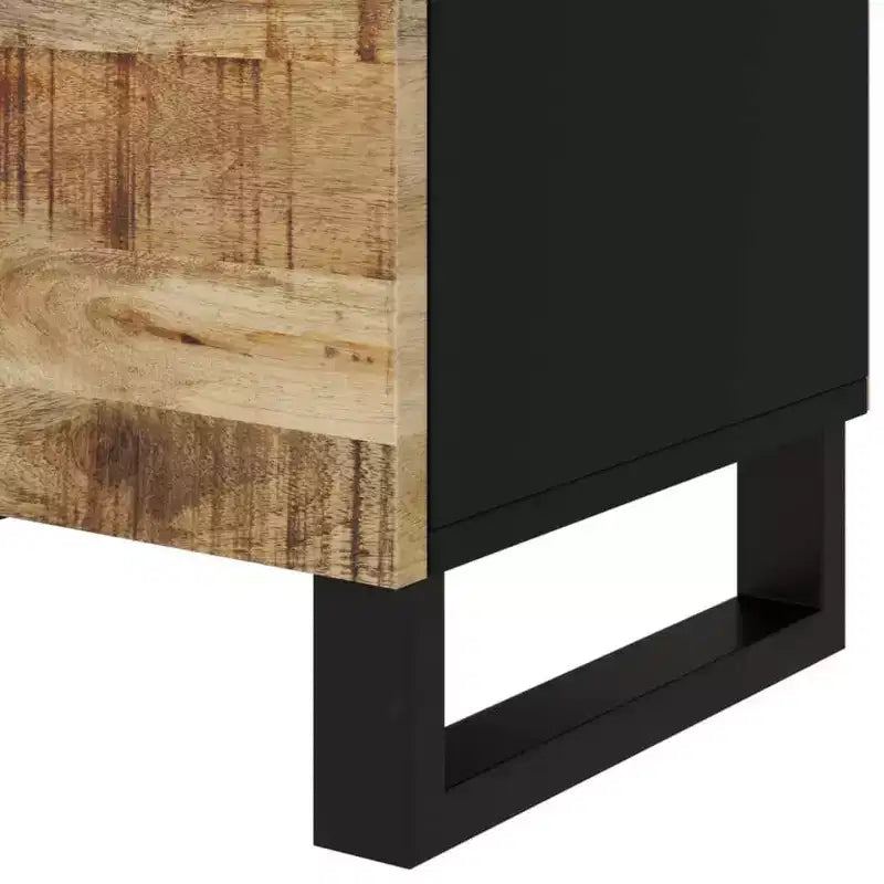 Comodino in legno marrone/chiaro con cassetto, 1 persona