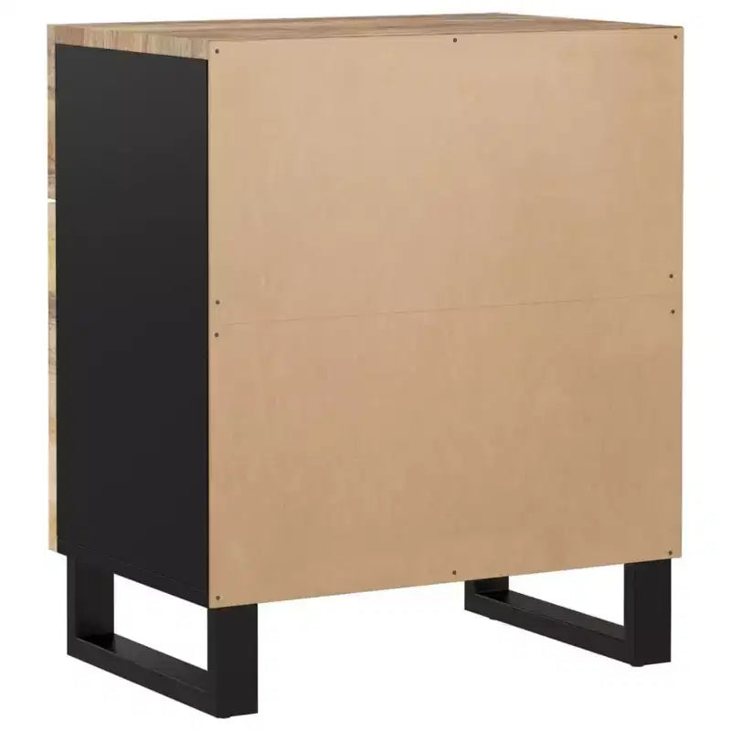 Comodino in legno marrone/chiaro con cassetto, 1 persona