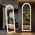 Bestier 3 Color Lighting Standing Mirror with LED Lights Wall Mounted Hanging