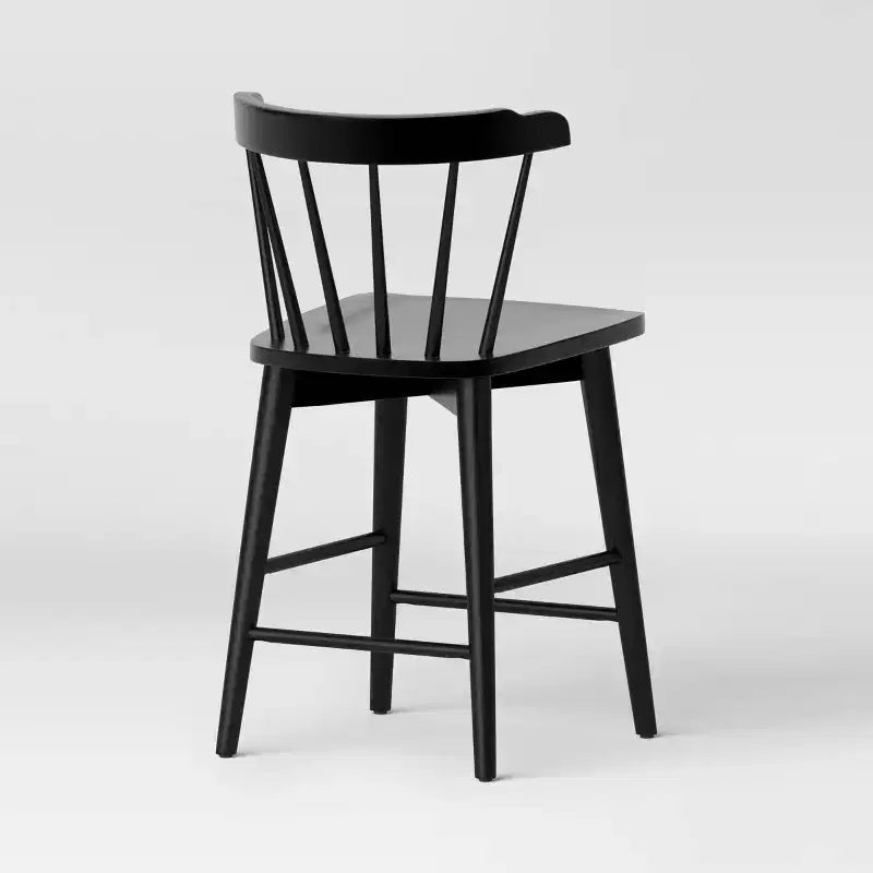 Sgabello da bar Black Barrel altezza bancone con poggiapiedi, senza braccioli, 1 posto