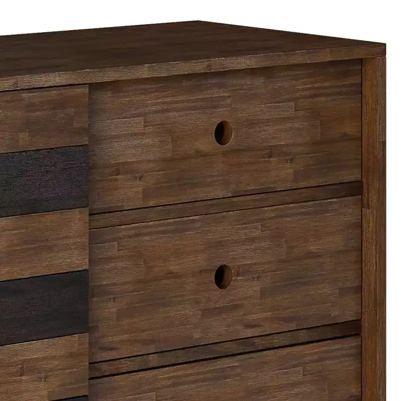Mobile contenitore rustico marrone Mid-Century per 1