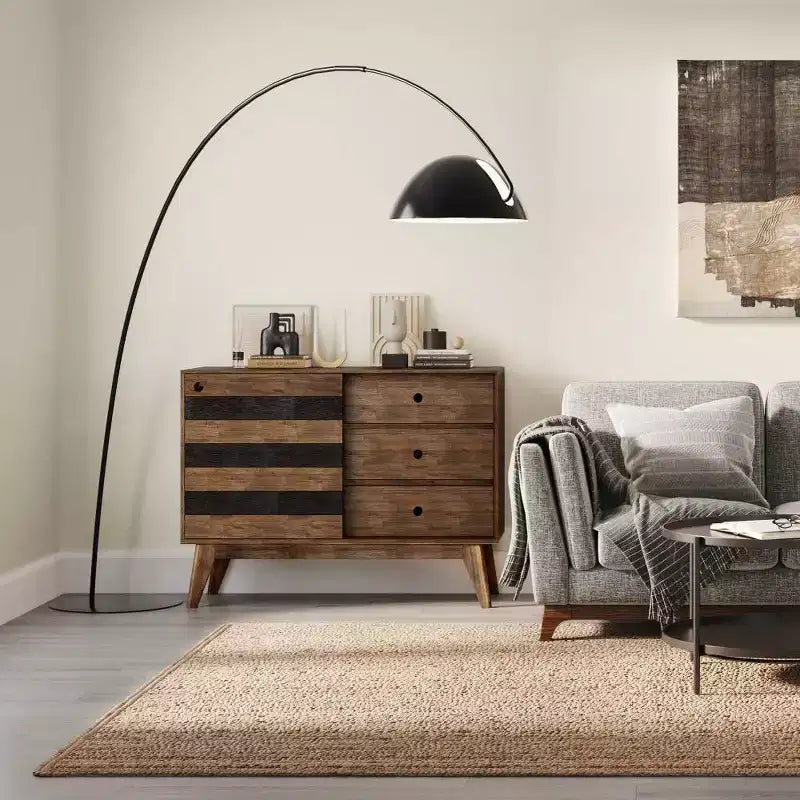 Mobile contenitore rustico marrone Mid-Century per 1