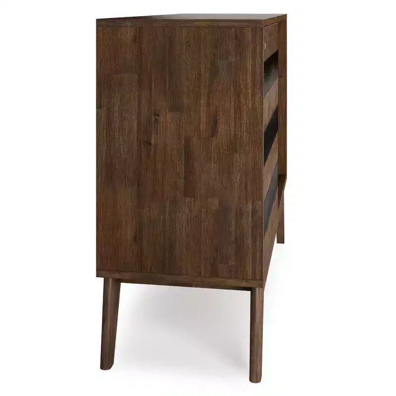 Mobile contenitore rustico marrone Mid-Century per 1