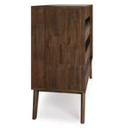 Mobile contenitore rustico marrone Mid-Century per 1