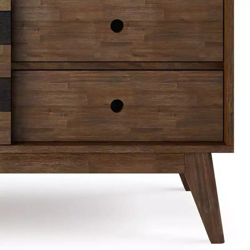 Mobile contenitore rustico marrone Mid-Century per 1
