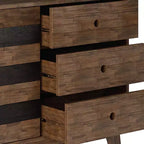 Mobile contenitore rustico marrone Mid-Century per 1