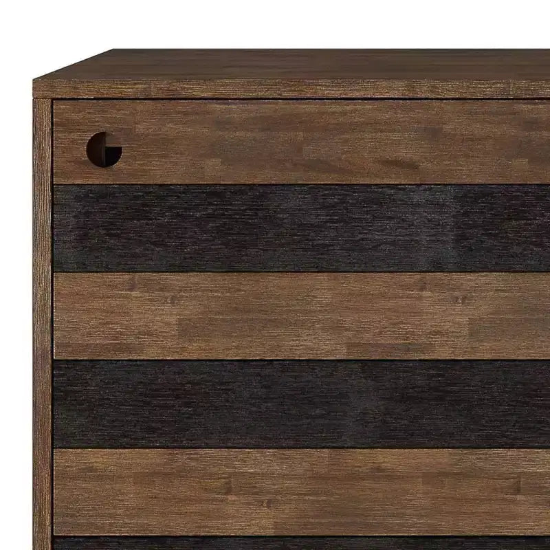 Mobile contenitore rustico marrone Mid-Century per 1