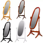 Legacy Decor Swivel Full Length Free Standing Wood Cheval Floor Mirror