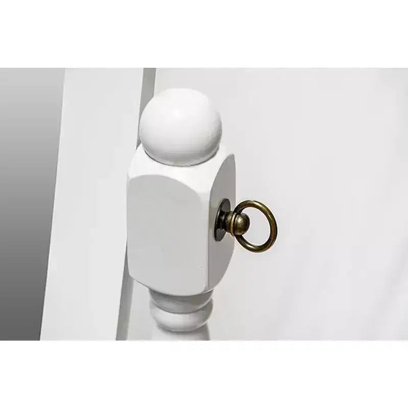 Specchio intero girevole da terra, Ciliegio/Rovere/Bianco, 1 persona